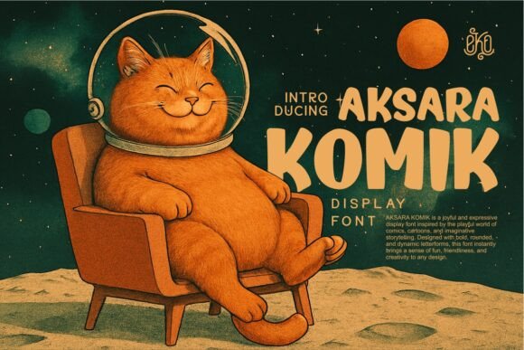 Aksara Komik Font for Bold Editorial Design