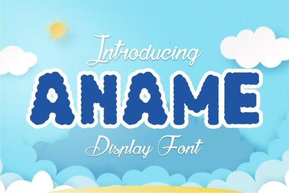 Aname: A Playful Display Font for Editorial Design