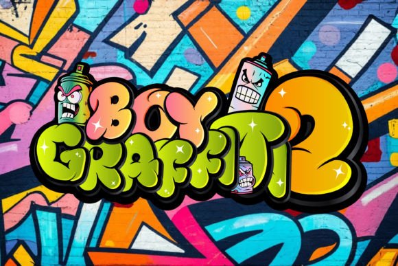 Boy Graffiti 2 Font: Urban Edge for Editorial Design