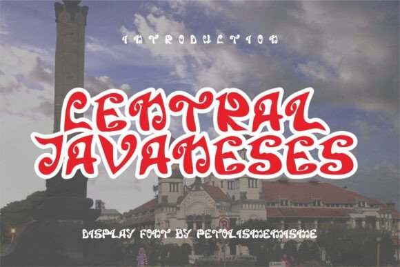 Central Javaneses: A Display Font for Editorial Elegance