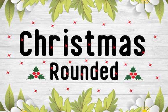 Christmas Rounded Font for a Festive Editorial Design