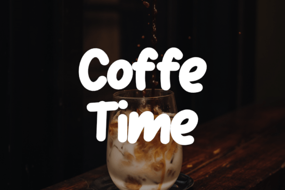 Coffe Time Font: A Display Typeface That Elevates Merchandise Design