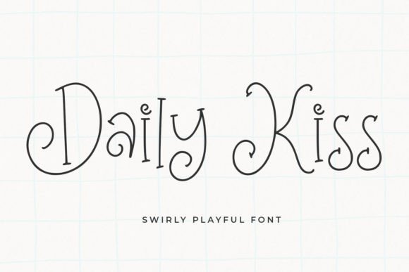 Daily Kiss Font: A Cute and Friendly Typeface for Craft Creations