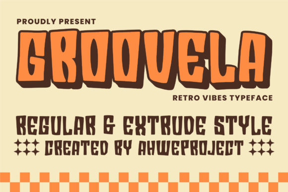 Groovela Font: A Bold, Playful Typeface for Nostalgic Branding