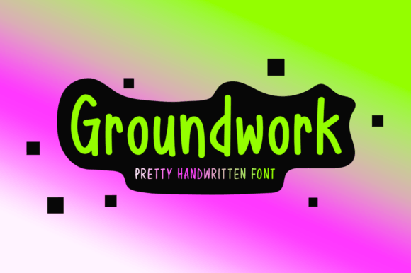 Groundwork Font: A Handwritten Typeface for Editorial Elegance