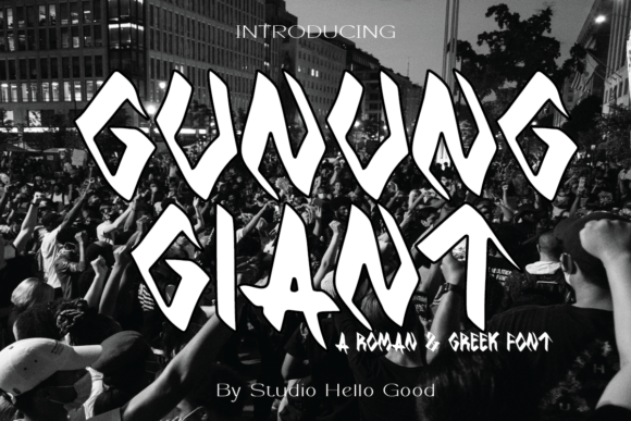 Gunung Giant Font for Timeless Branding and Display Projects