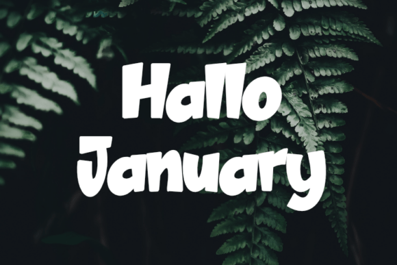 Hallo January Font for Bold Digital Branding