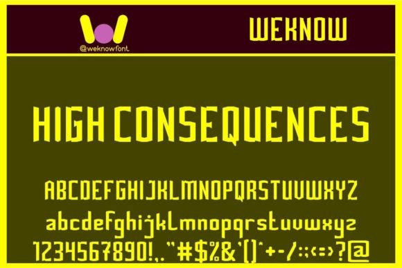 High Consequences Font for Stronger Brand Identity