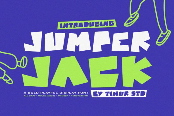 Jumper Jack Font: A Playful Display Typeface for Bold Digital Designs