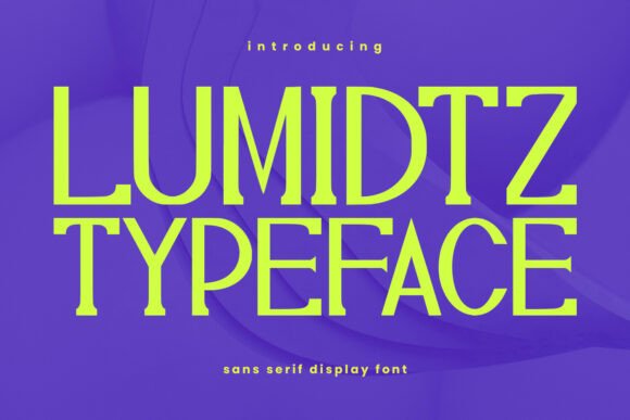 Lumidtz: A Bold, Modern Display Font for Digital Design