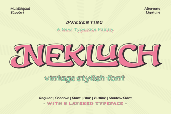 Nekluch Font: A Vintage Display Typeface for Timeless Branding