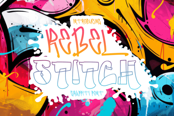 Rebel Stitch Font: Rebellious Typography for Digital Design