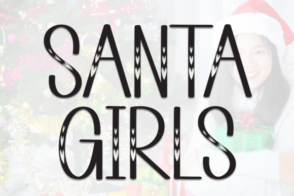 Santa Girls Display Font: A Playful Handwritten Typeface for Editorial Design