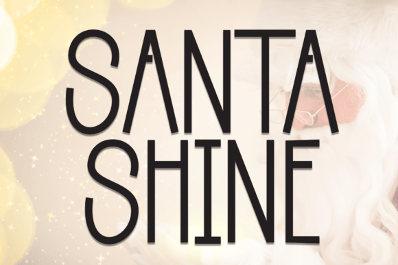 Santa Shine Font for a Cozy Brand Makeover