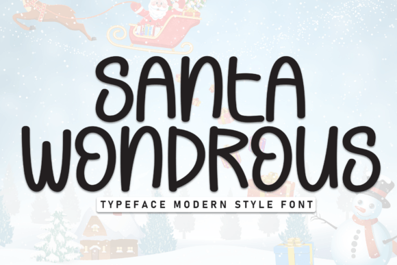 Santa Wondrous: A Handwritten Display Font That Brings Whimsy to Branding