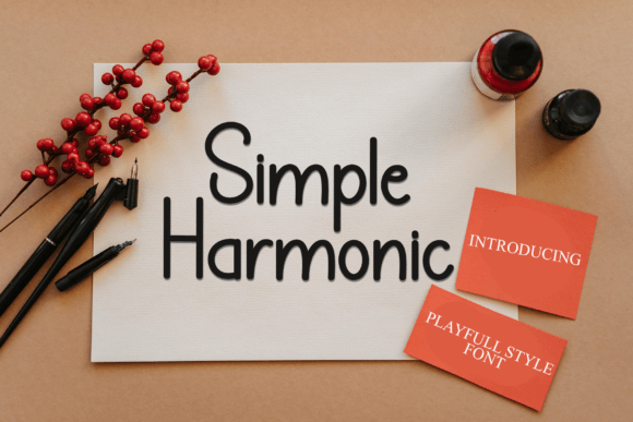 Simple Harmonic: A Playful Display Font for Creative Branding