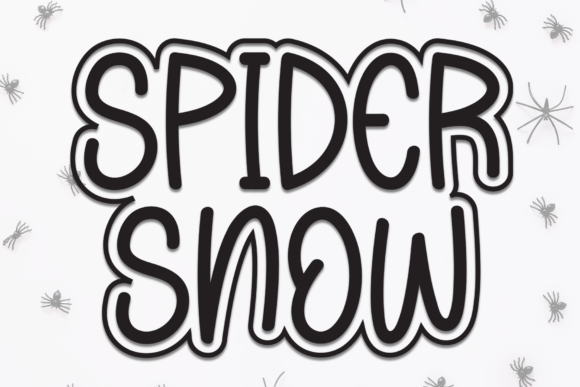 Spider Snow Font – A Playful Display Typeface for Crafters