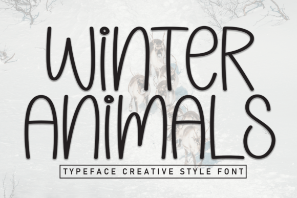 Winter Animals Font for Memorable Branding and Display Designs