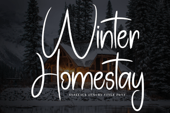 Winter Homestay Font for Engaging Digital Campaigns