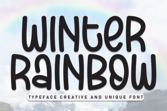 Winter Rainbow Font: A Playful Addition to Editorial Design