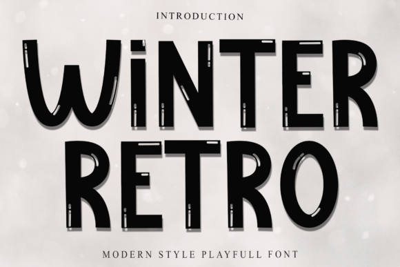 Winter Retro Font: A Warm Typeface for Creative Publishing