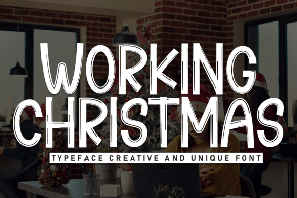 Working Christmas Font: A Playful Typeface for Cheerful Creations